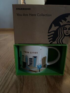 Starbucks Mug with Green and Blue Twin Cities Design You Are Here Collection